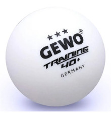 М'ячі для настільного тенісу Gewo Trainingsball 40+ 6 шт, білі