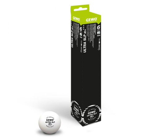 М'ячі для настільного тенісу Gewo Ultra SLP 40+ ITTF 6 шт (81351200) М'ячі для настільного тенісу Gewo Ultra SLP 40+ ITTF 6 шт (81351200)
