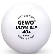 М'ячі для настільного тенісу Gewo Ultra SLP 40+ 6 шт, білі