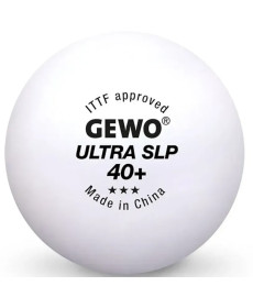М'ячі для настільного тенісу Gewo Ultra SLP 40+ 6 шт, білі