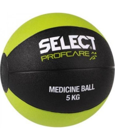 Медичний мяч SELECT MEDICINE BALL чорний/салатовий, 5 кг (15891)