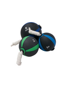 Медичний м'яч з мотузкою Bauerfitness ACF-1049 9 кг