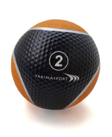 Медичний м'яч YakimaSport 2 кг, чорно-помаранчевий