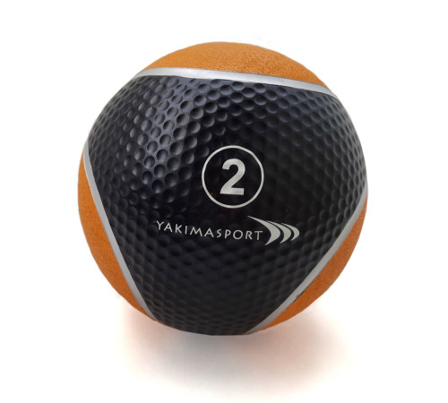 Медичний м'яч YakimaSport 2 кг, чорно-помаранчевий Медичний м'яч YakimaSport 2 кг, чорно-помаранчевий