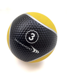 Медичний м'яч YakimaSport 3 кг, чорно-жовтий