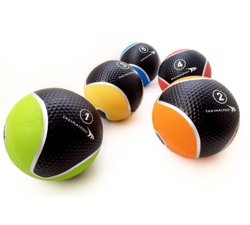 Медичний м'яч YakimaSport 3 кг, чорно-жовтий Медичний м'яч YakimaSport 3 кг, чорно-жовтий