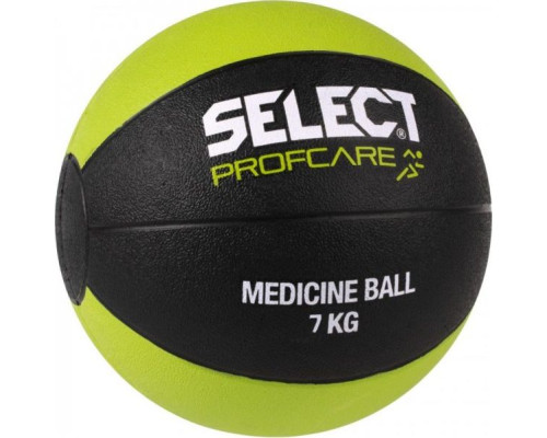 Медичний мяч SELECT MEDICINE BALL чорний/салатовий, 7кг (15737)