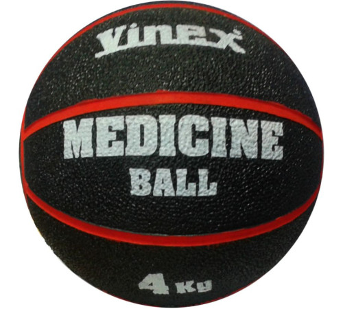 Медичний м'яч Vinex Rehabilitation 4 кг чорно-червоний (VMB-L004 - 8477) Медичний м'яч Vinex Rehabilitation 4 кг чорно-червоний (VMB-L004 - 8477)