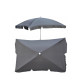 Парасолька садова Jumi Garden 200 х 130 см, сіра