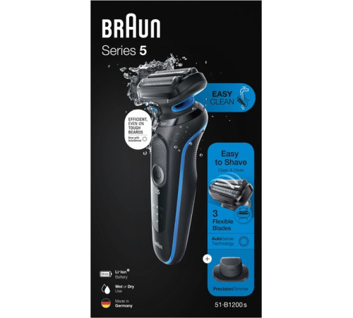 Електробритва BRAUN Series 5 51-B1200S BLUE