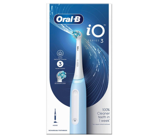 Електрична зубна щітка BRAUN Oral-B iO Series 3 iOG3.1A6.0 Ice Blue
