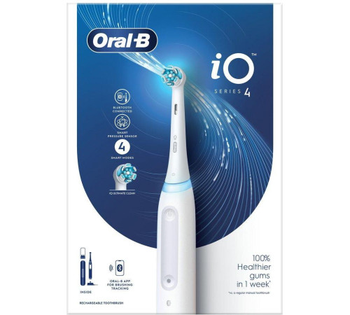 Електрична зубна щітка BRAUN Oral-B iO Series 4N iOG4.1A6.1DK White