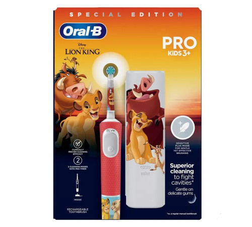 Електрична зубна щітка BRAUN Oral-B D103.413.2KX Lion King