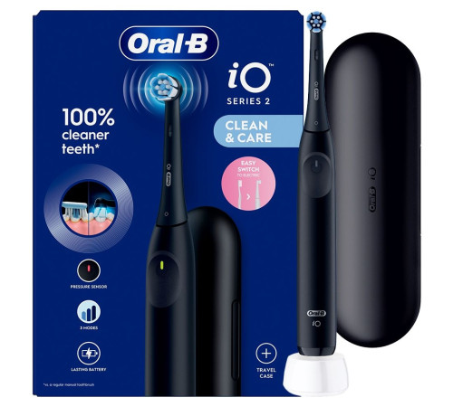 Електрична зубна щітка BRAUN Oral-B iO Series 2 iOS2.1D9.2K Black + футляр