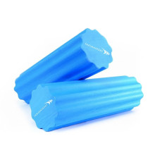Масажний ролик для йоги - 45см (голубий)