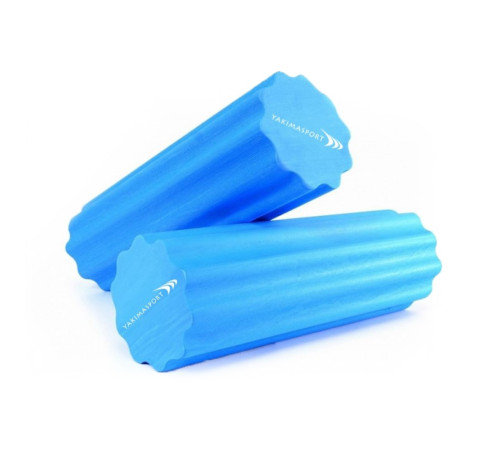 Масажний ролик для йоги - 45см (голубий)