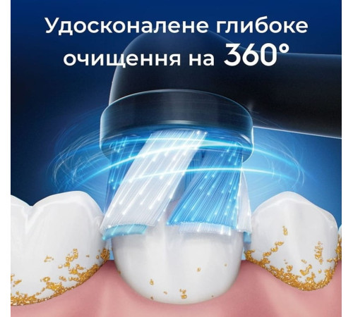 Насадка для електричної зубної щітки BRAUN Oral-B iO RB CBF-8 Ultimate Clean Чорні (8)