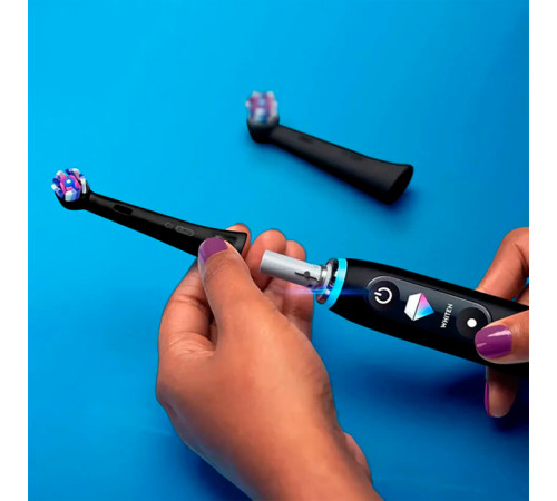 Насадка для електричної зубної щітки BRAUN Oral-B iO RB WB Radiant White Чорні (4)