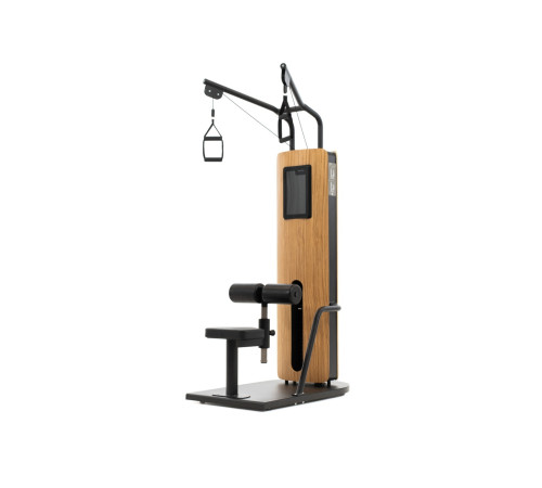 NOHRD StudioLine Lat Pulldown machine Oak with monitor