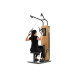 NOHRD StudioLine Lat Pulldown machine Oak with monitor