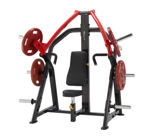 Тренажер для зміцнення грудних м'язів Steelflex Plateload Line PSIP - Black-Red