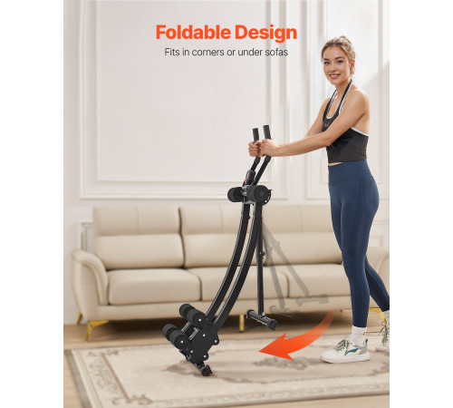 Тренажер для пресу VEVOR т700, чорний