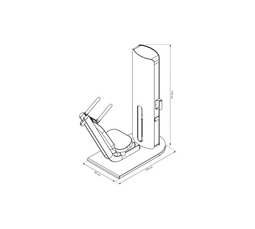 NOHRD StudioLine Abdominal machine Oak