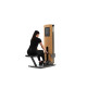 NOHRD StudioLine Back Extension machine Oak with monitor