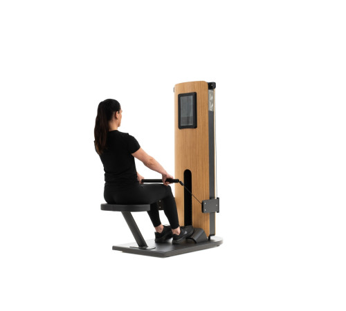 NOHRD StudioLine Back Extension machine Oak with monitor