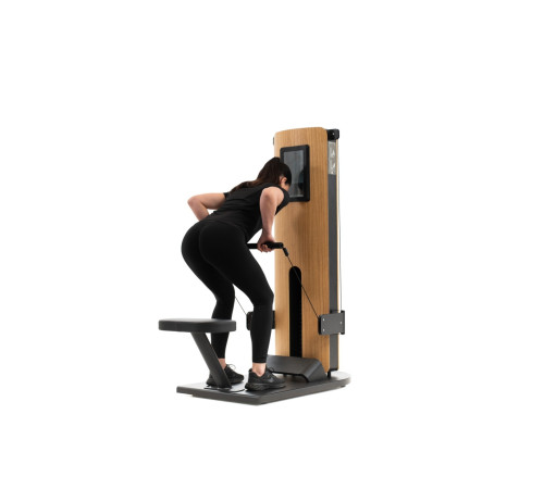 NOHRD StudioLine Back Extension machine Oak with monitor