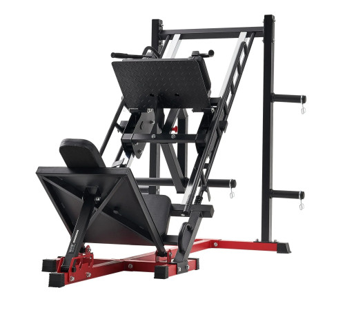 Жим ногами VEVOR HM1904, чорно-червоний