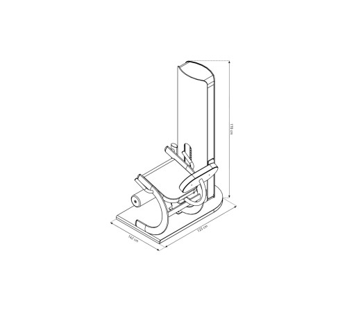 NOHRD StudioLine Leg Extension machine Oak