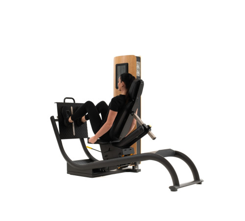 NOHRD StudioLine Leg Press machine Oak with monitor