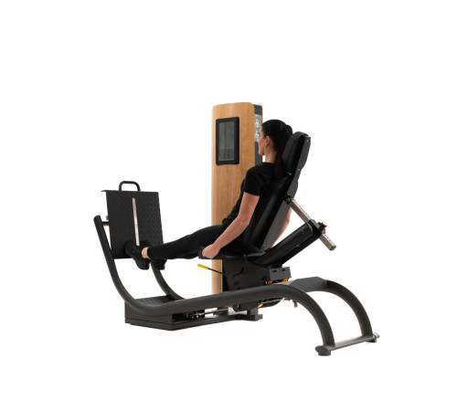 NOHRD StudioLine Leg Press machine Oak with monitor