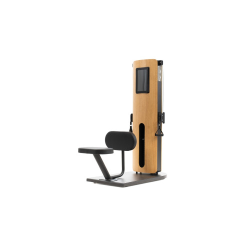 NOHRD StudioLine Seated Row machine Oak with monitor