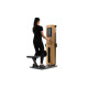 NOHRD StudioLine Seated Row machine Oak with monitor