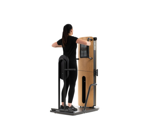 NOHRD StudioLine Chest Press machine Oak with monitor