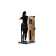 NOHRD StudioLine Chest Press machine Oak with monitor