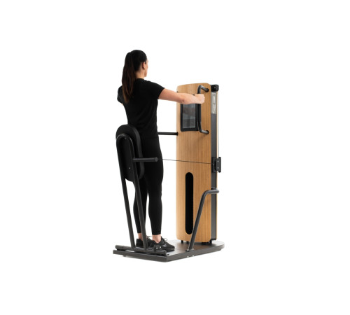 NOHRD StudioLine Chest Press machine Oak with monitor