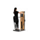 NOHRD StudioLine Chest Press machine Oak with monitor