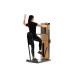 NOHRD StudioLine Chest Press machine Oak with monitor