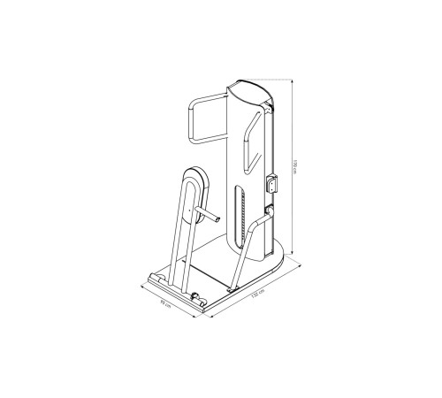 NOHRD StudioLine Chest Press machine Oak