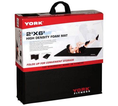 Мат гімнастичний York Fitness 5 см чорний