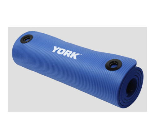 Килимок для фітнесу York Fitness NBR 1 см синій