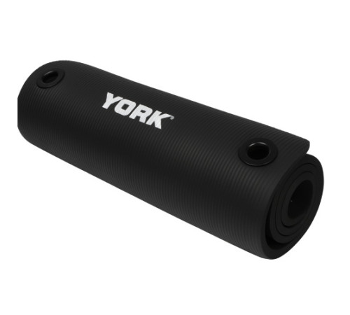 Мат для фітнесу York Fitness NBR 1 см чорний