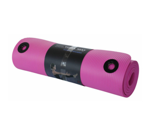 Килимок для фітнесу York Fitness NBR 1 см рожевий