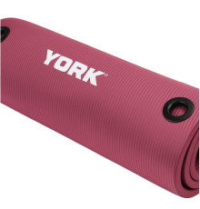 Килимок для фітнесу York Fitness NBR 1 см рожевий