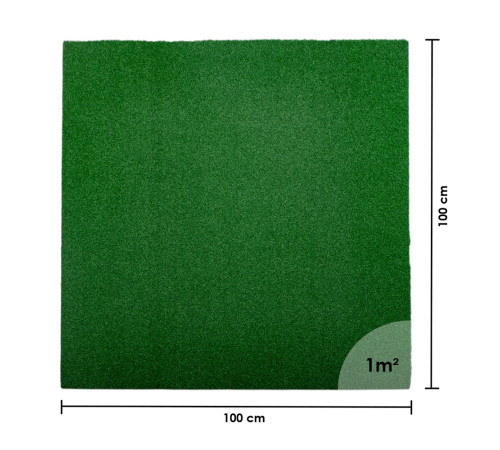 Захисний килимок inSPORTline Grasteko 100 x 100 x 2 см зелений