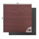 Захисний килимок inSPORTline Luxteko Flat 100 x 100 x 1,5 см, дерево