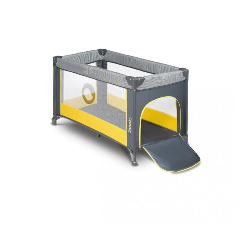 Ліжечко-манеж Lionelo Stefi Yellow Lemon 64 х 124 х 73 см - сіро-жовтий Ліжечко-манеж Lionelo Stefi Yellow Lemon 64 х 124 х 73 см - сіро-жовтий